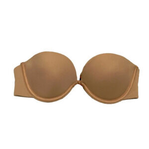 La SENZA Tan Beige Strapless Underwire Bandeau Bra 32C (not padded)